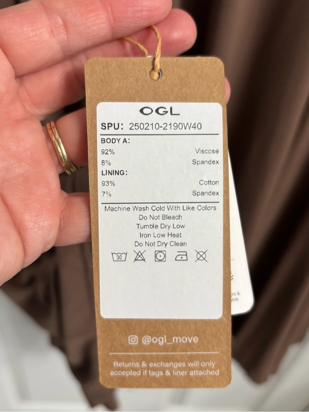 OGL SunKiss Brown Midi Square-Neck A-Line Dress Pullover Medium NWT - Picture 4 of 8